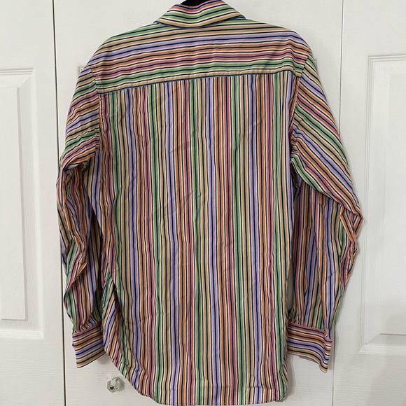 BUGATCHI UOMO | Striped Button Down Top M - Picture 3 of 9